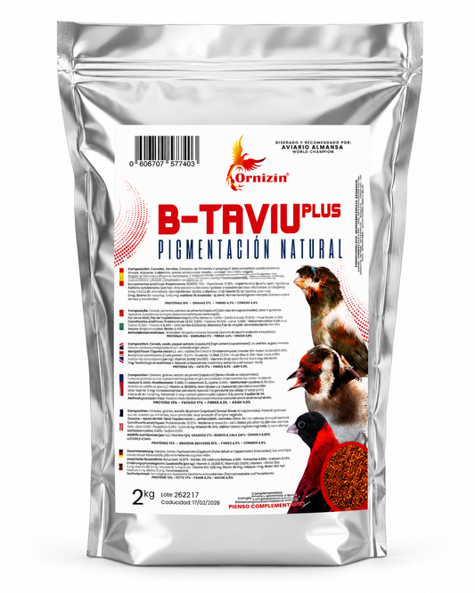 B-Tavui Plus - Rood Eivoer Extra - Natuurlijke Pigmentatie 2kg - Ornizìn