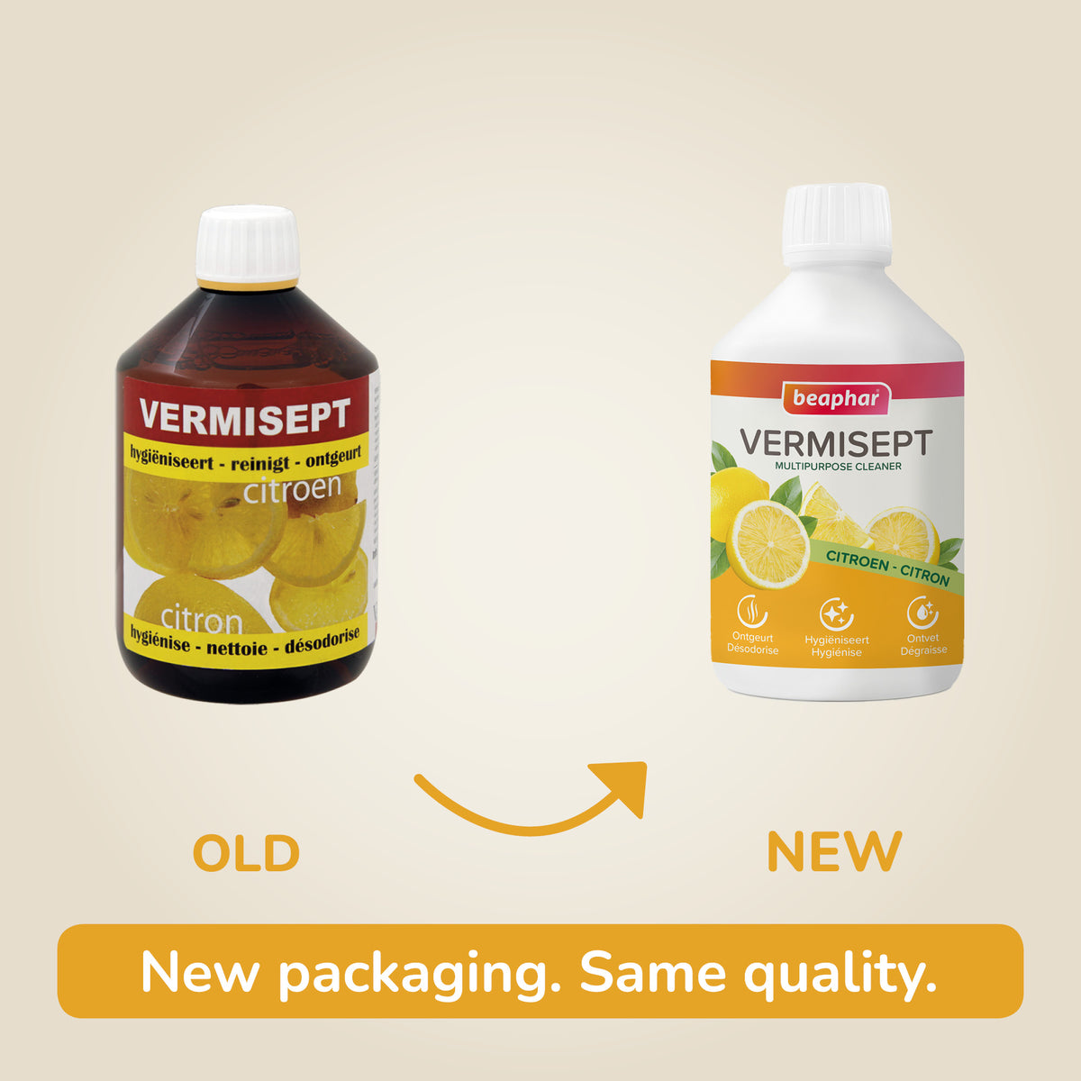 Vermisept Citroen 500ml - Geconcentreerd Reinigingsmiddel - Multifunctioneel