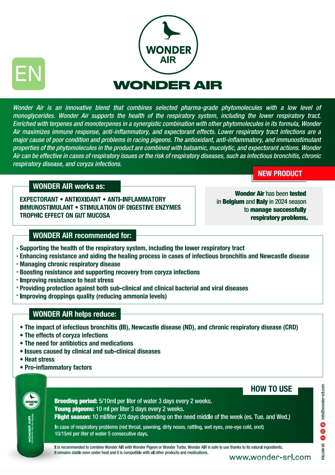 Wonder Air 1L - Wonder Pigeon