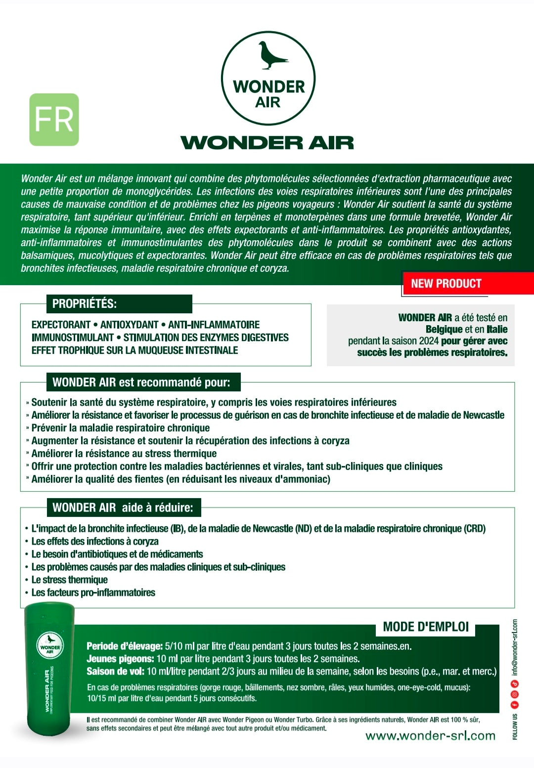 Wonder Air 1L - Wonder Pigeon