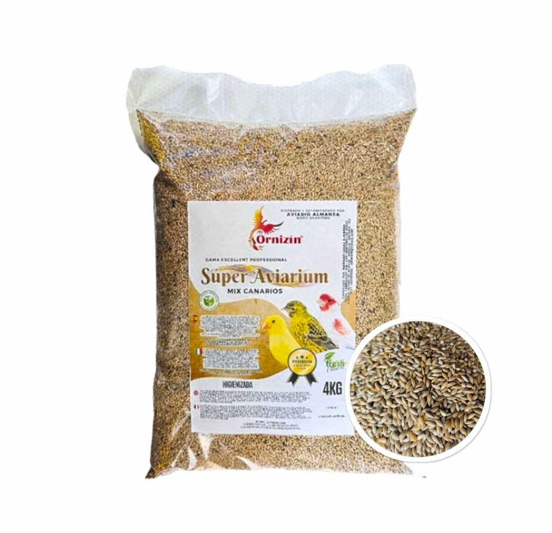 Excellent SUPER AVIARIUM Mix Canari Light Seed 4kg Ornizìn