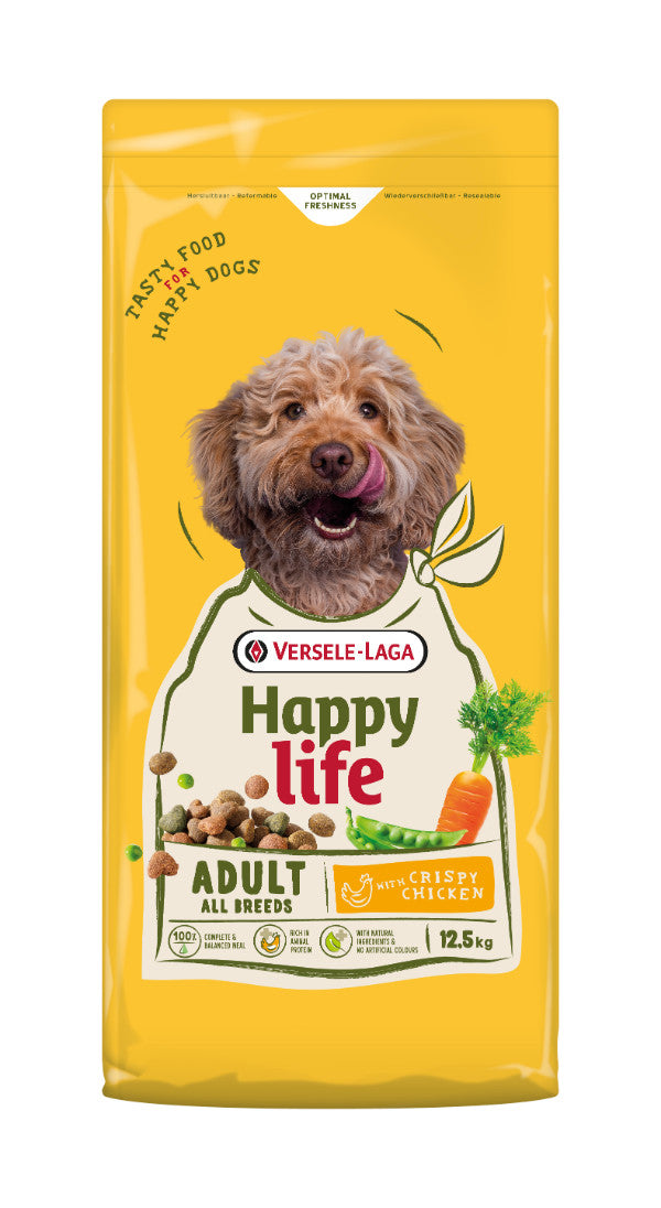 Happy Life Adult Kip Hondenvoer 12.5 kg - Versele Laga