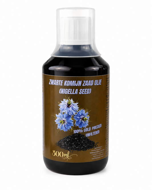 Zwarte Komijn zaad olie 300ml Herb Bird Mix