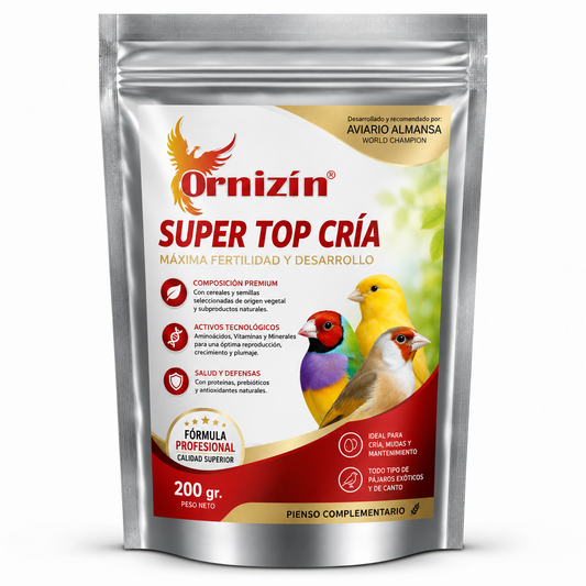 Super Top Cría Fringillidi 200gr - Natuurlijk Antibioticum - Ornizìn