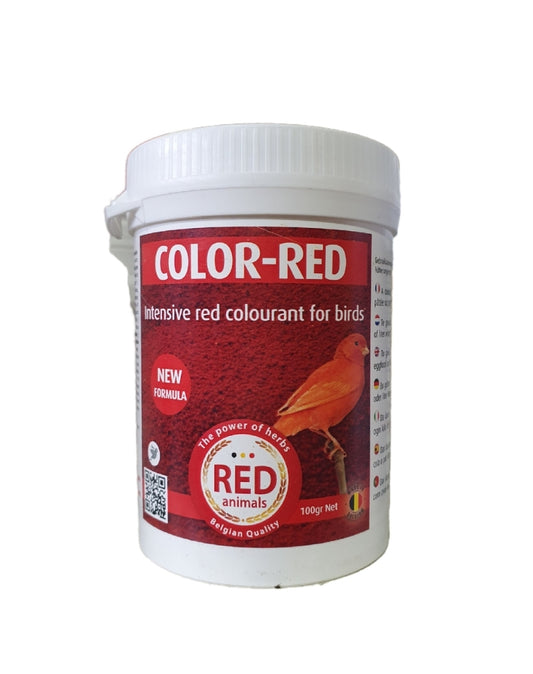 Color-Red 100 Gram (rode kleurstof en met choline voor de lever) Red Animals
