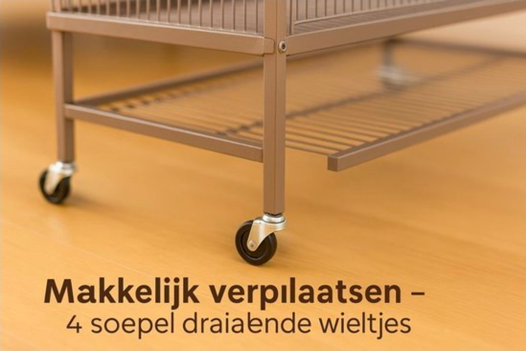 Volière Sumba Taube - volière voor buiten 8 binnen - volière aluminium - 79x52x134 cm - Flamingo volière