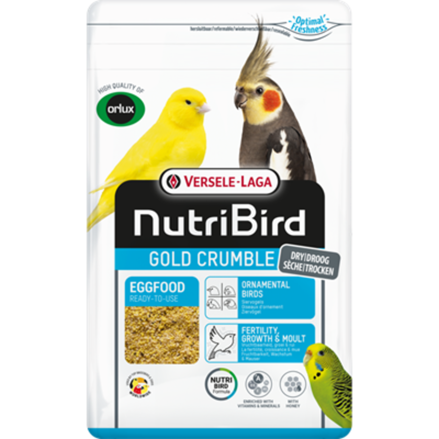 Nutribird Gold Crumble Siervogels 10KG Allround Formule