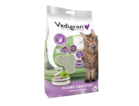 Kattenbakvulling Bentonite Sensitive 12 Kg-12l - Vadigran