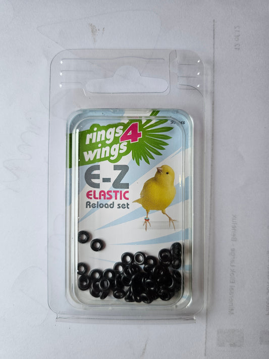 E-Z Elastische Ringen Zwart Reload Kit ( 50st ) Ø 3 mm