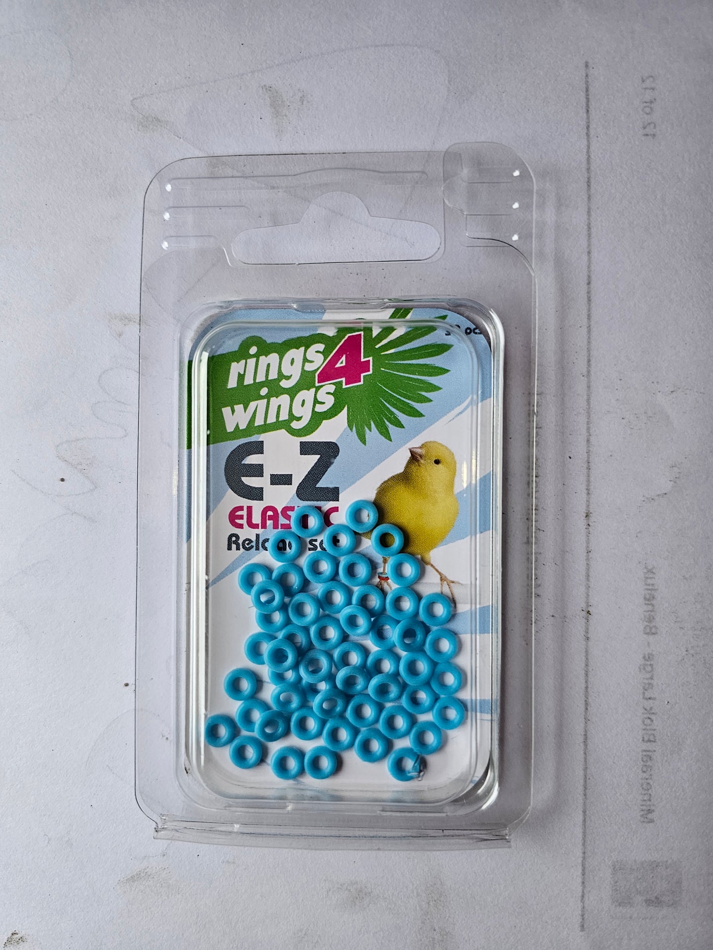 E-Z Elastische Ringen Blauw Reload Kit ( 50st ) Ø 3 mm