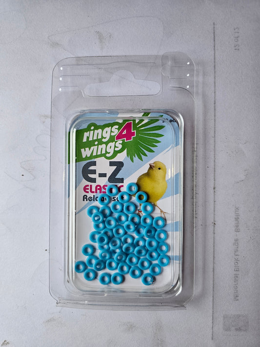 E-Z Elastische Ringen Blauw Reload Kit ( 50st ) Ø 3 mm