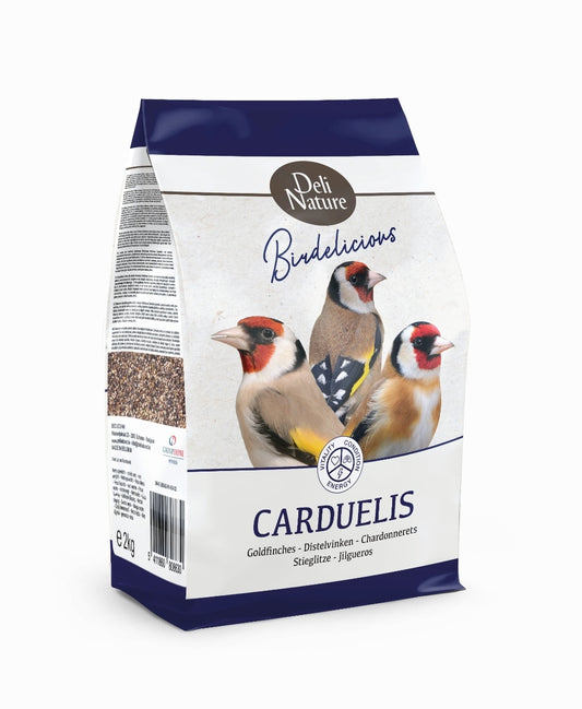 Birdelicious Carduelis Distelvinken 2kg, Mix van + 10 Zaden - Deli Nature