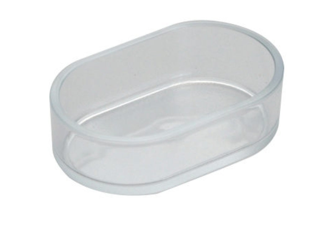 Ovaal Kunststof Eetbakje Transparant