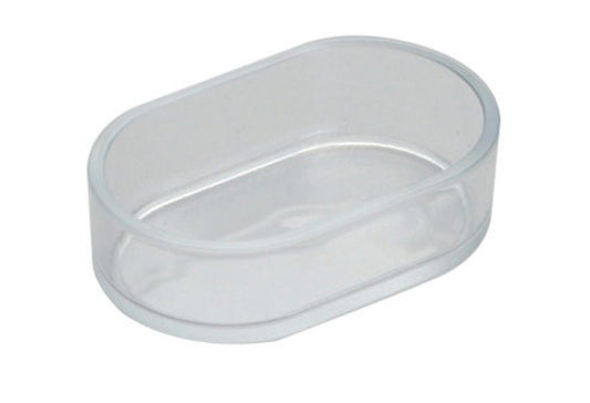 Ovaal Kunststof Eetbakje Transparant