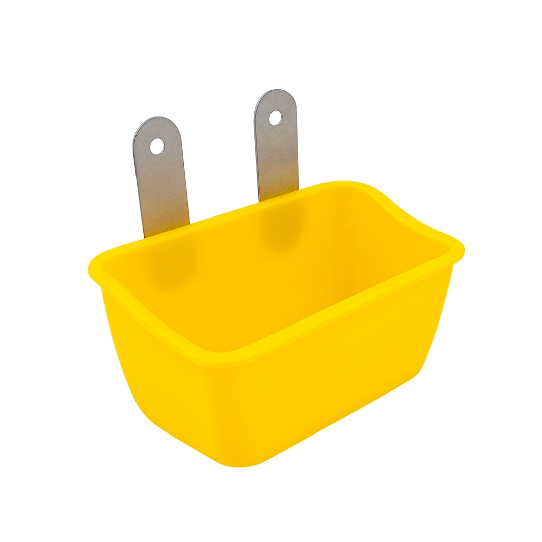 Weduwschap Drink en Eetbak + Strip ( geel )