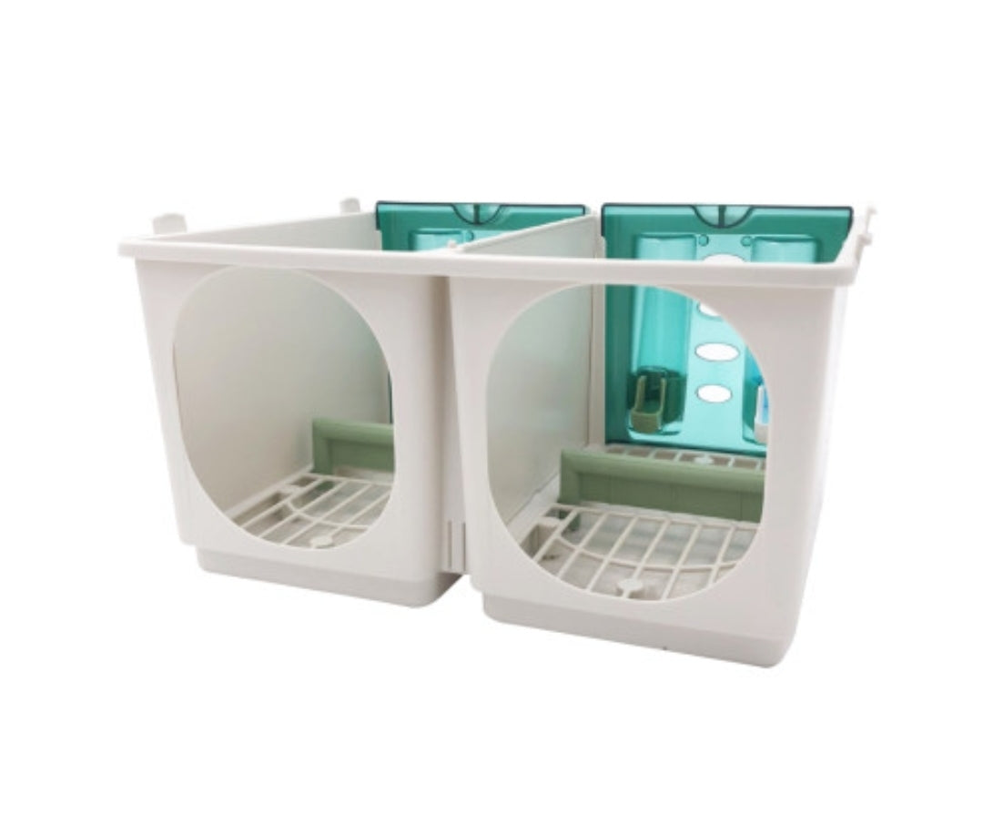 Vervoerskist met deksel 2-vaks "NUVOLA 2" (NZ85) sta