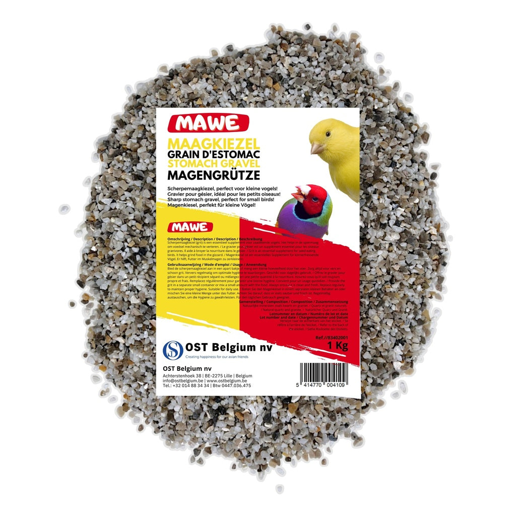 Scherpe maagkiezel kleine vogels 1kg