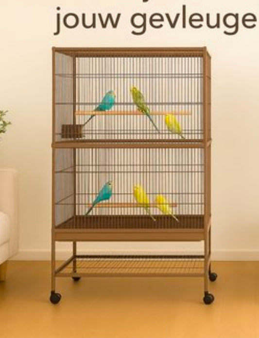 Volière Sumba Taube - volière voor buiten 8 binnen - volière aluminium - 79x52x134 cm - Flamingo volière