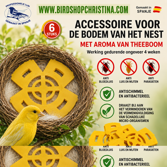 Nestbodem accessoire (6) - Anti Bloedluis, schimmelwerend en anti-bacteriële Werking - Moldes Ave