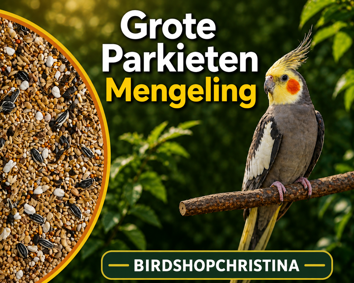 Grote Parkieten Standaard - 5kg uitgepond - Vogelvoer