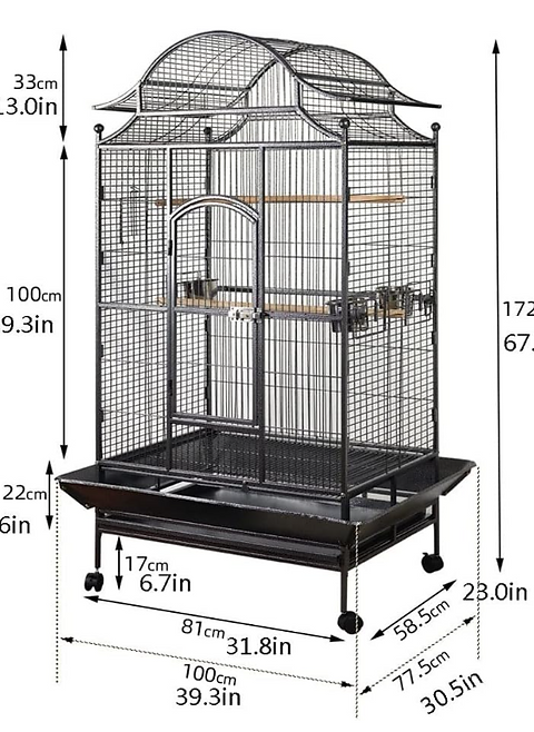 Papegaai Kooi Villa ( enkel ophalen of transport per auto of camionette )