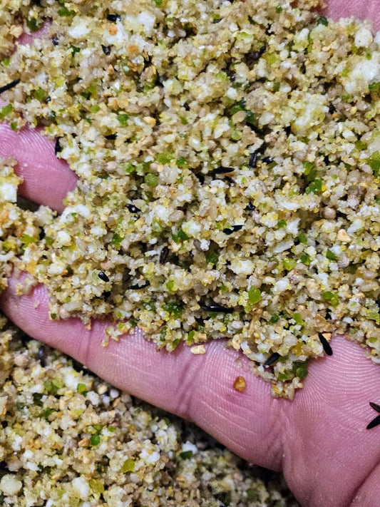 Supreme Deluxe 500 gram “Distelvinken Groen Eivoer” + 21% Eiwitten - Ornizin ( zelf verpakt ) - The Original