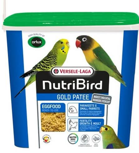 Nutribird Gold Patee Kleine Parkieten en kleine papegaaien 5kg