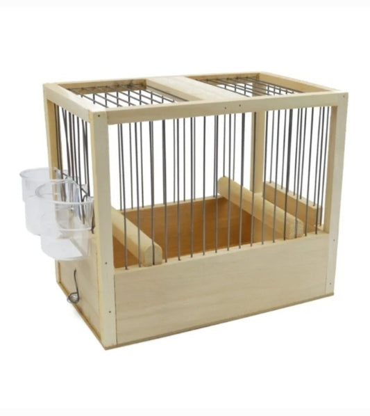 Houten Zang Kooi 21x24x16cm