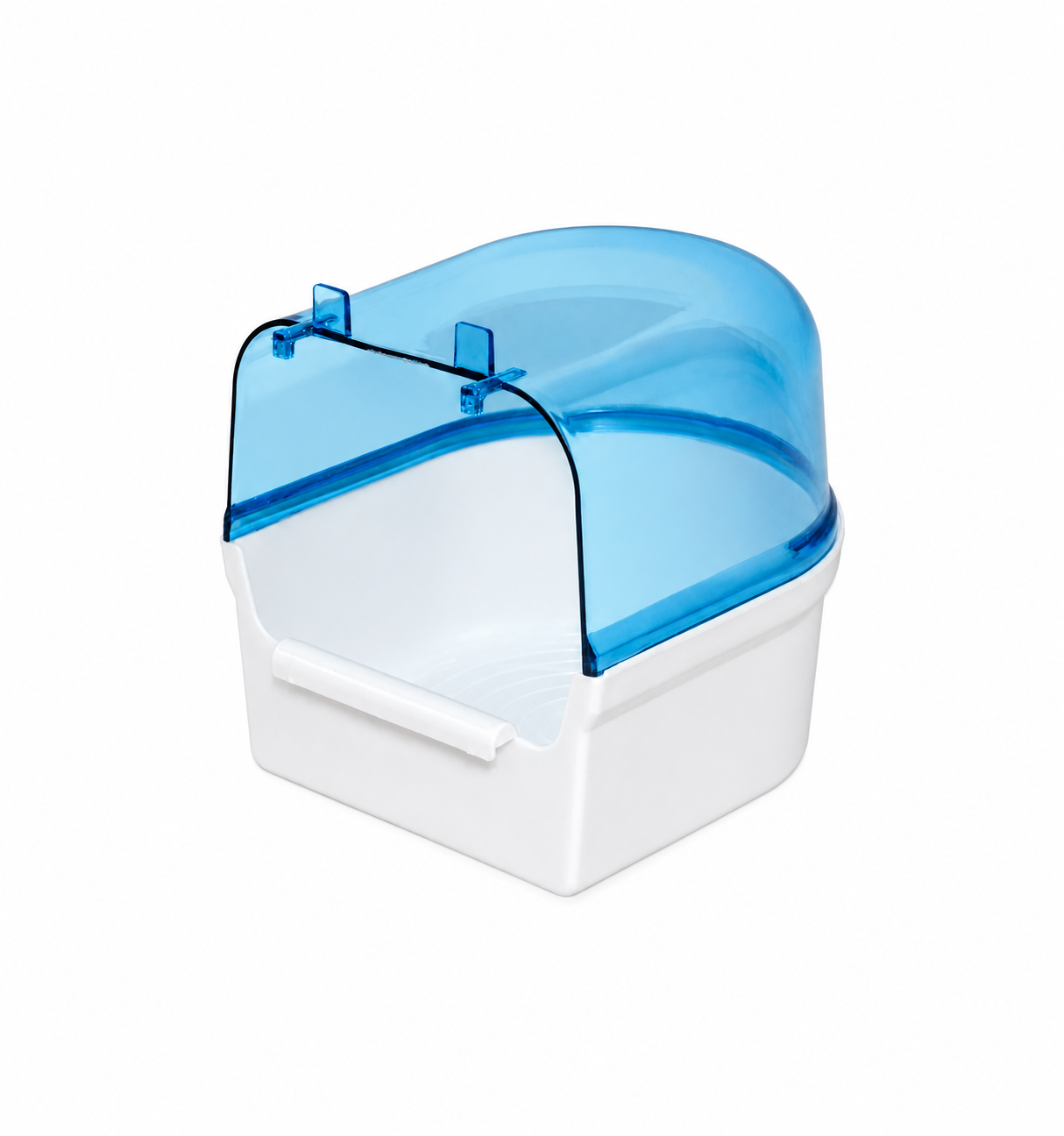 Badhuis groot wit / transparant Blauw Box 12 Stuks