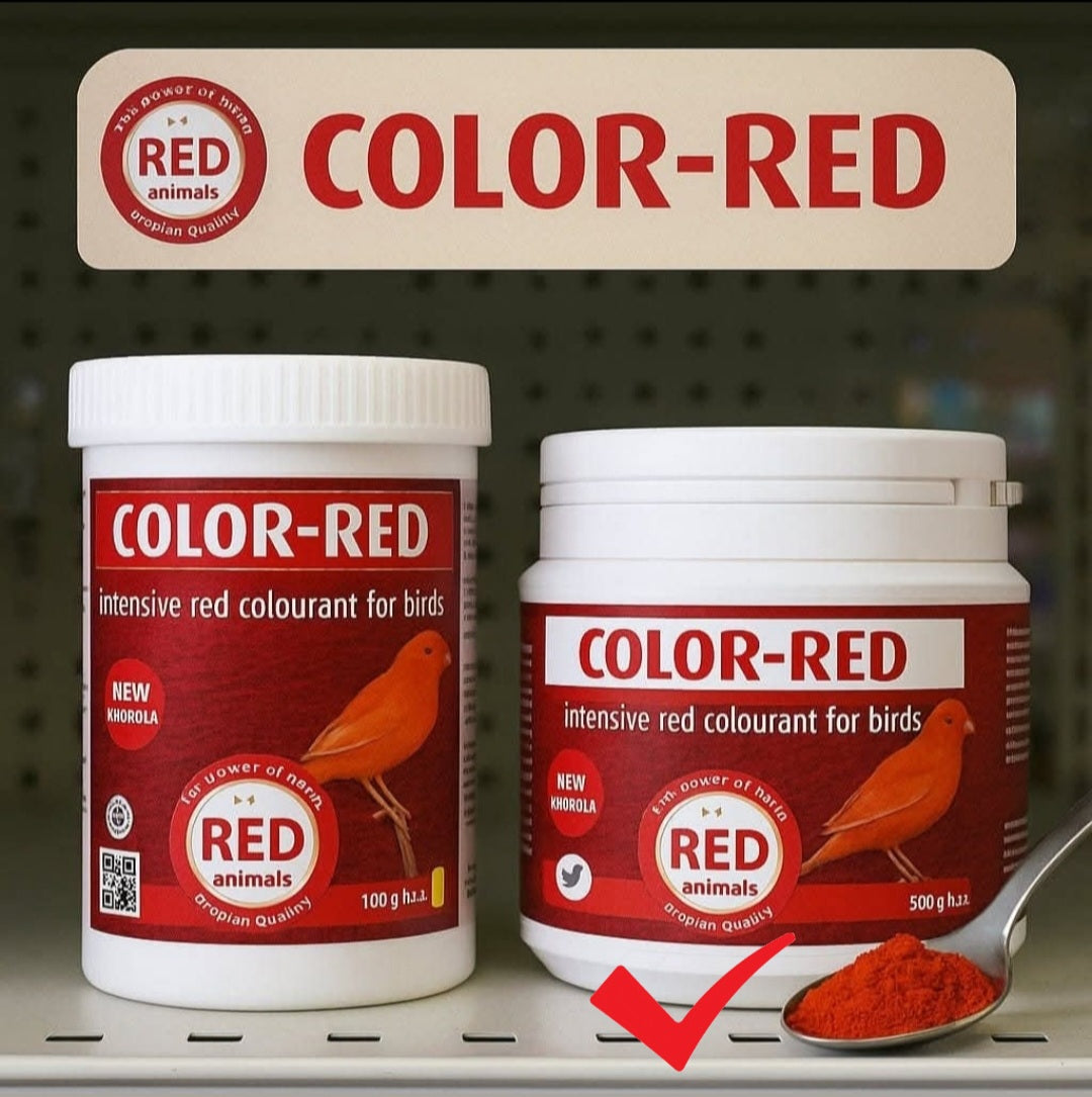 Color-Red 300 Gram (rode kleurstof en met choline voor de lever) Red Animals