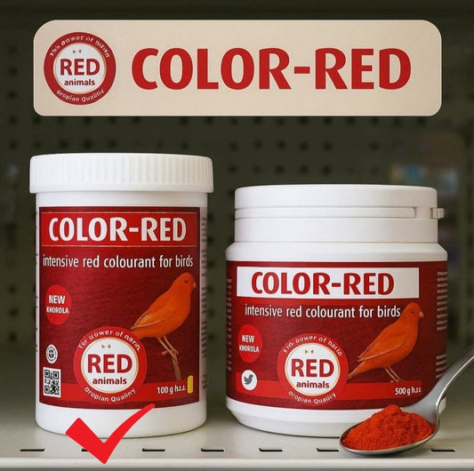 Color-Red 100 Gram (rode kleurstof en met choline voor de lever) Red Animals