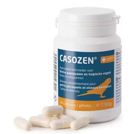 Casozen® - Natuurlijk middel tegen stress en verenplukken voor kleine parkieten/papegaaien en exotische vogels