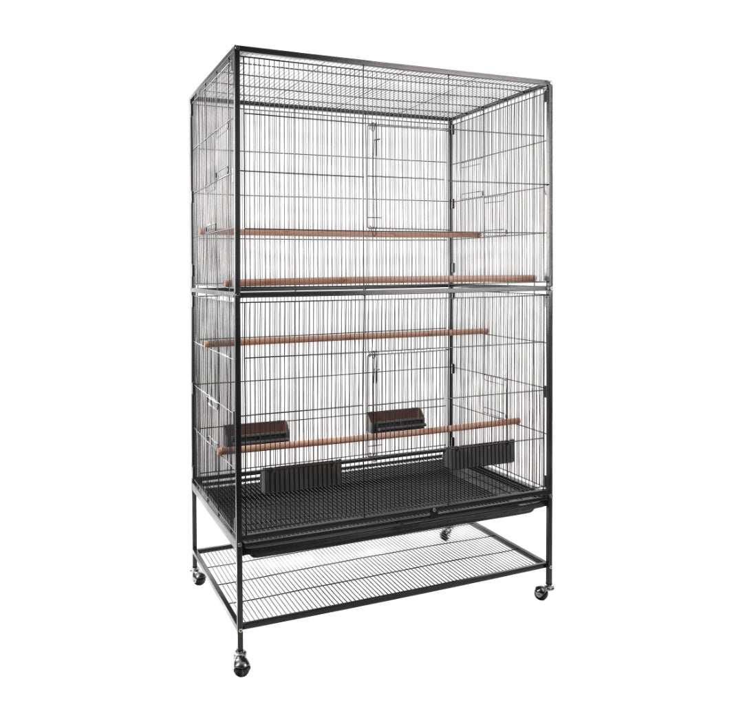 Volière Valor – Antraciet Binnenvolière voor Parkieten en Kanaries