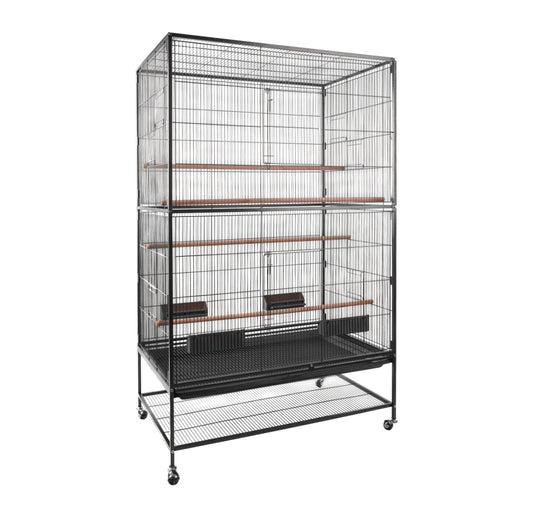 Volière Valor – Antraciet Binnenvolière voor Parkieten en Kanaries
