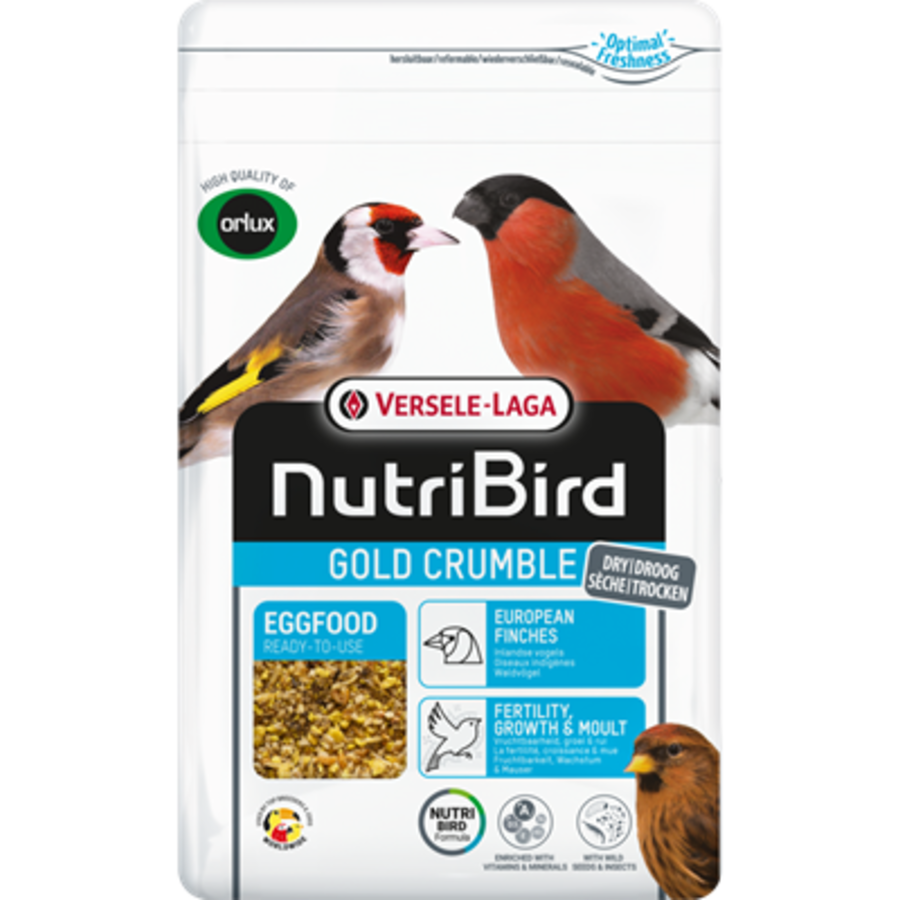 Nutribird Gold Crumble Inlandse Vogels 800 gram ( Orlux Droog Eivoer )