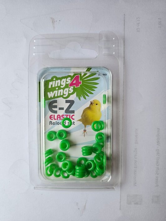 E-Z Elastische Ringen Groen Reload Kit ( 50st ) Ø 3 mm