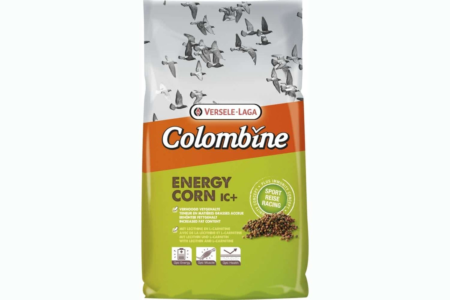 Colombine Energy-Corn IC⁺ 3kg - Geëxtrudeerde Energiepellet Voor Sportperiode