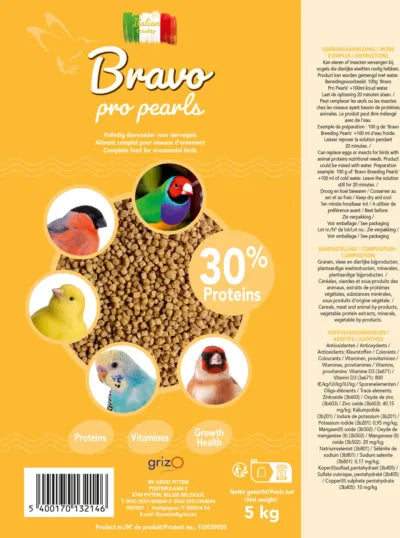 Bravo Pearls Pro 30% Proteïne 5 x 1kg