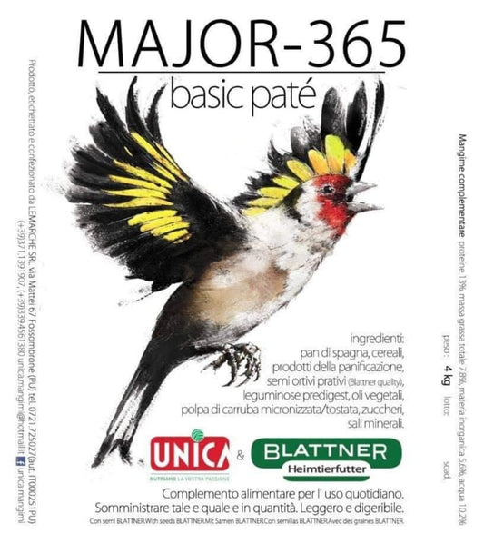 Major 365 ( Basis Patéé ) 500 Gram - Unica & Blattner - Allround Distelvinken Eivoer