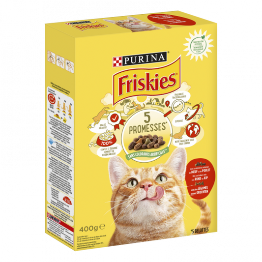 Friskies Met Rund, Kip & Groente - Kattenkorrels - Adult