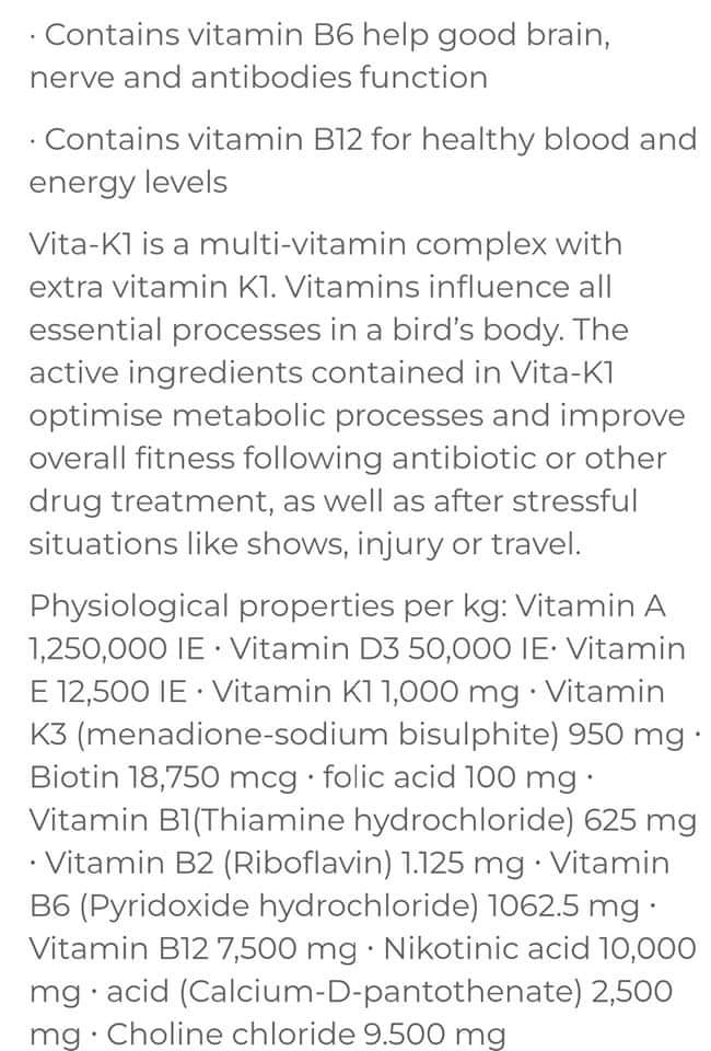 Vita - K1, Multivitaminen Met Vitamine K1 Supplementen 150ml
