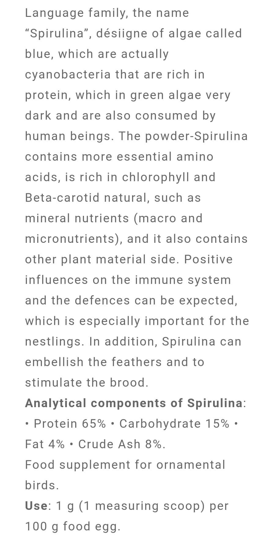 Spirulina ( Verbeterd het immuunsysteem ) Easseym