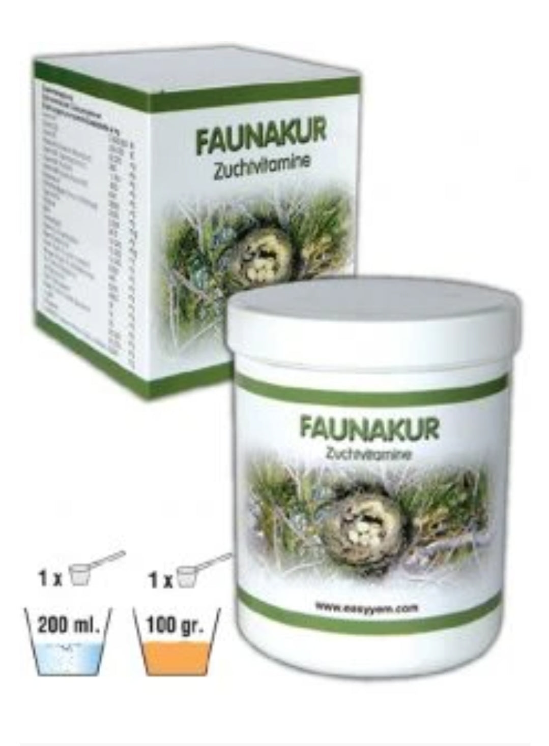 Faunakur ( Vitamines voor de kweek periode ) 100gram