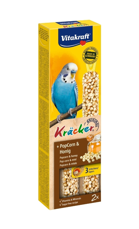 Vitakraft Kräcker parkiet popcorn en honing