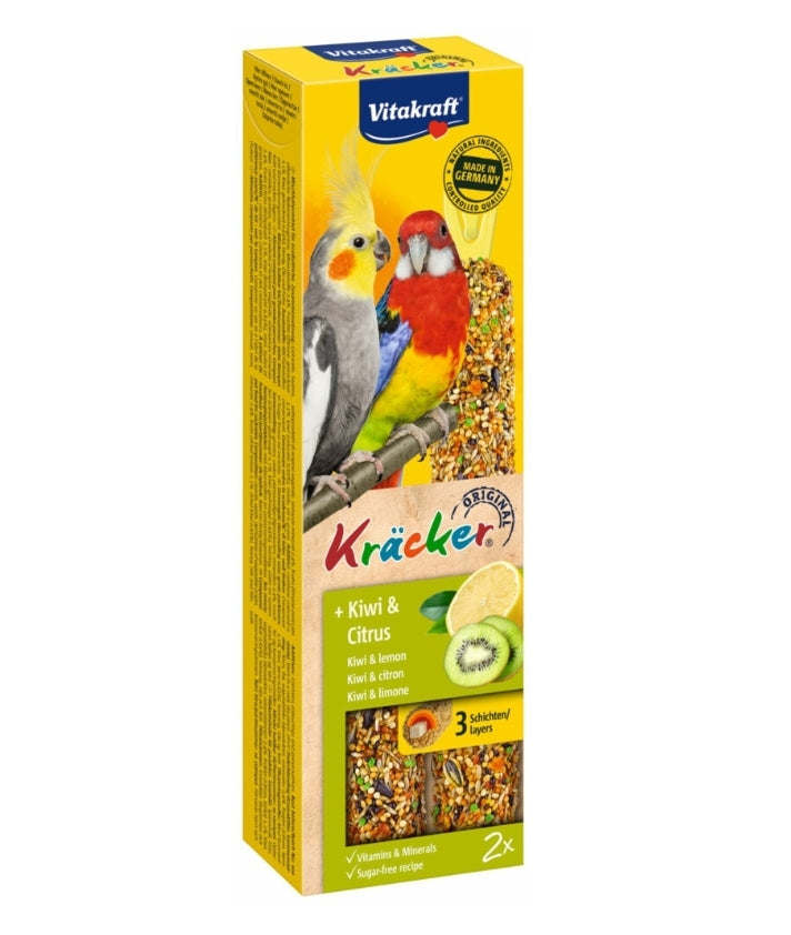 Vitakraft Valkparkiet Kracker Kiwi - Citrus 2 stuks