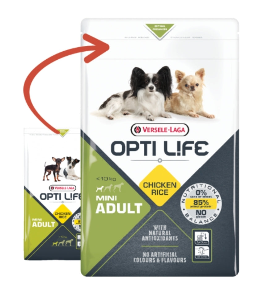 Adult Mini - Kleine Volwassen Honden - Kip 2,5kg - Opti Life