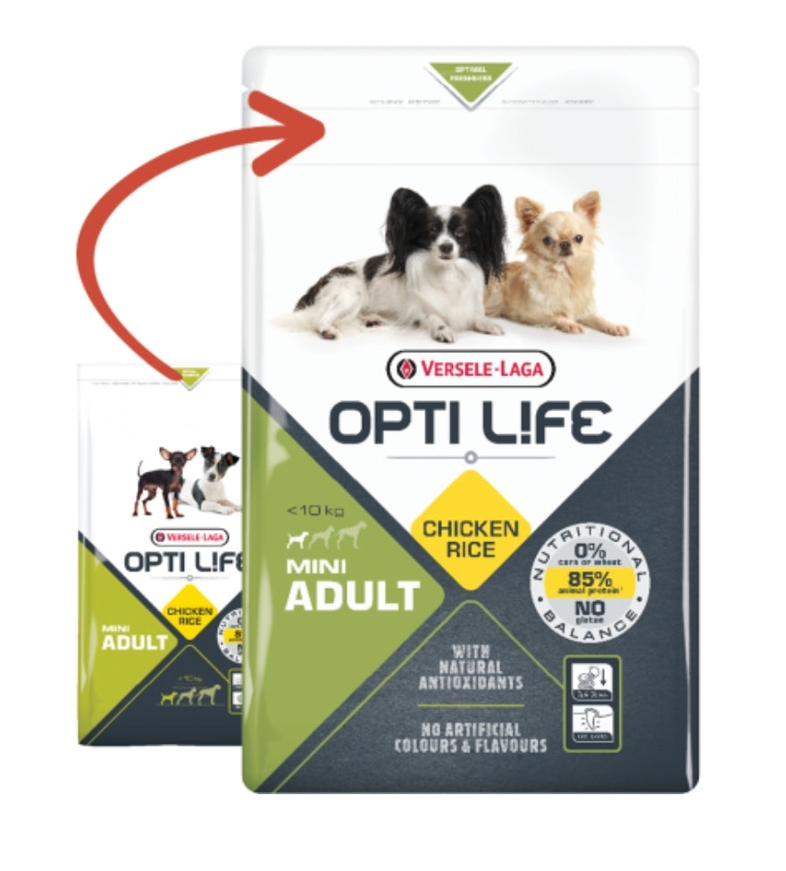 Adult Mini - Kleine Volwassen Honden - Kip 1kg - Opti Life