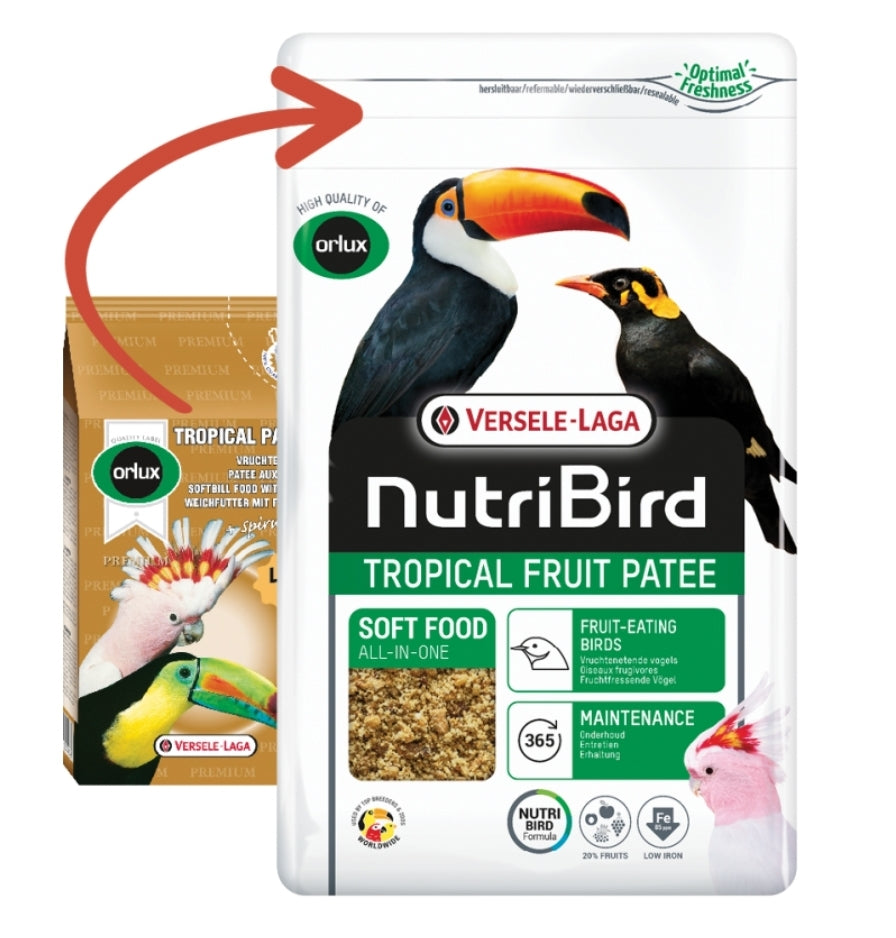 Nutribird Tropical Patee Premium 25kg - Versele Laga