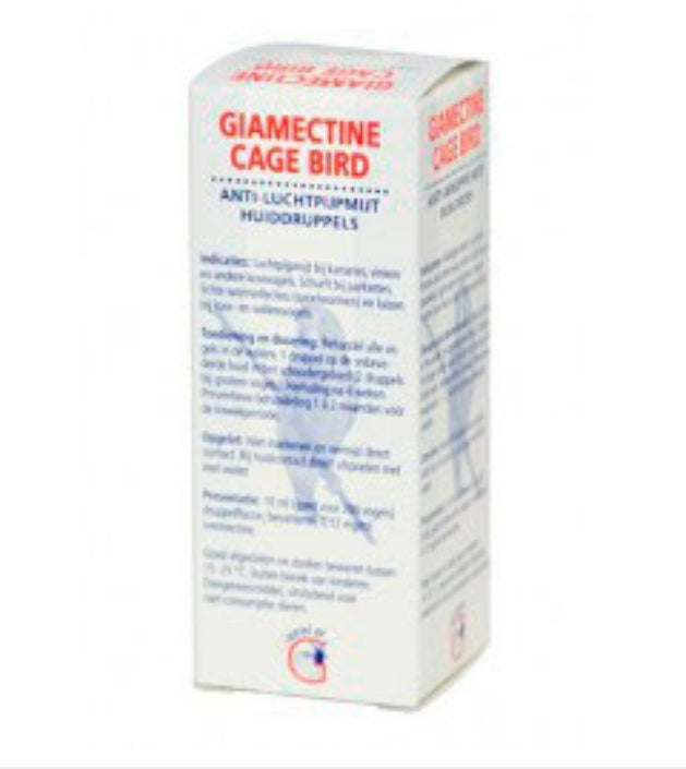 Giamectine Cage Bird , anti-luchtpijp mijt huid-drops voor kanaries, vinken en andere kooivogels