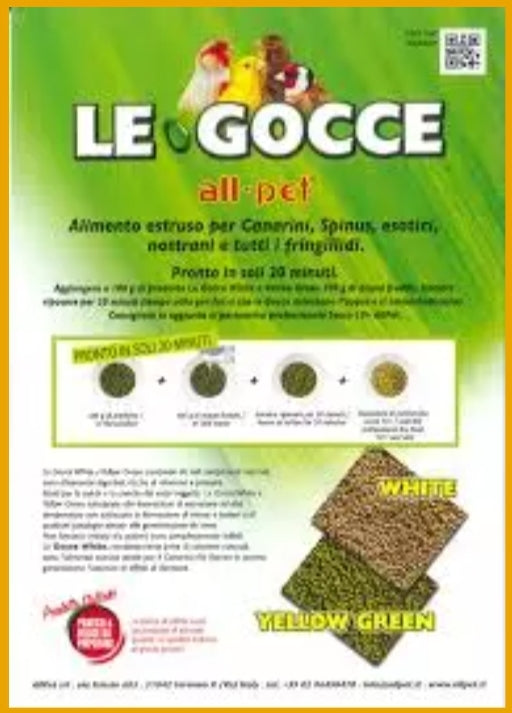Le Gocce White 900 gram ( kiemzaad vervanger ) - All Pet